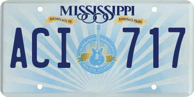 MS license plate ACI717