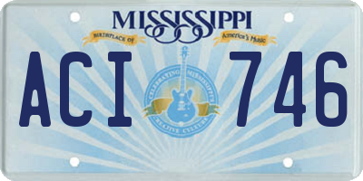 MS license plate ACI746
