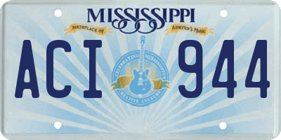 MS license plate ACI944
