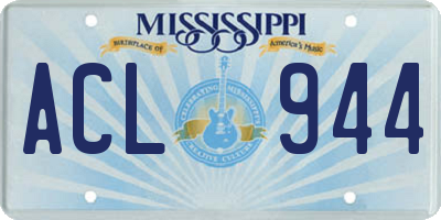 MS license plate ACL944