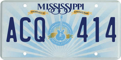 MS license plate ACQ414