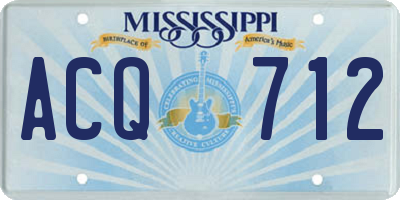 MS license plate ACQ712