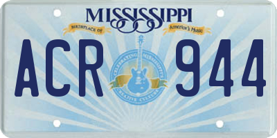 MS license plate ACR944