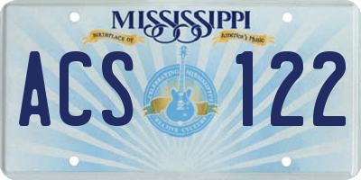 MS license plate ACS122