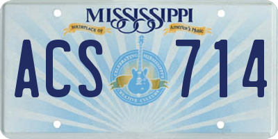 MS license plate ACS714