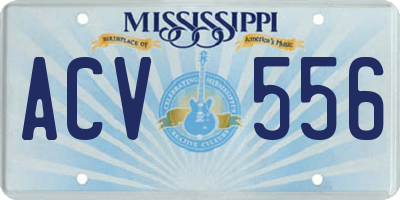 MS license plate ACV556