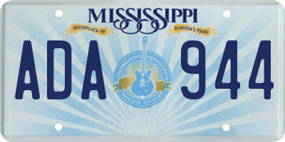 MS license plate ADA944