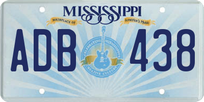 MS license plate ADB438