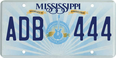 MS license plate ADB444