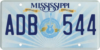 MS license plate ADB544