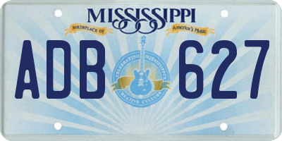 MS license plate ADB627