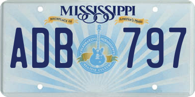 MS license plate ADB797