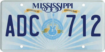 MS license plate ADC712