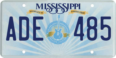 MS license plate ADE485