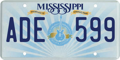 MS license plate ADE599