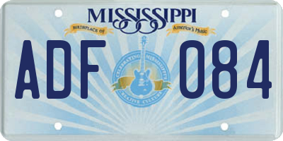 MS license plate ADF084