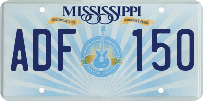 MS license plate ADF150