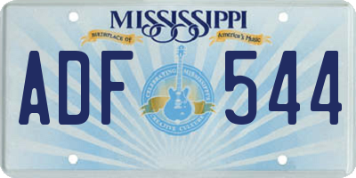 MS license plate ADF544