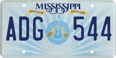 MS license plate ADG544