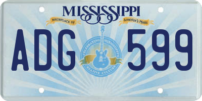 MS license plate ADG599
