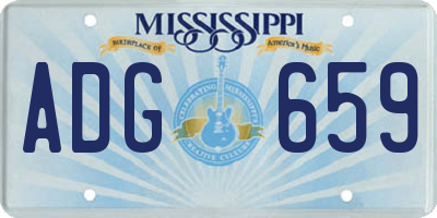 MS license plate ADG659