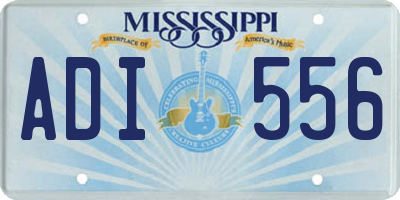 MS license plate ADI556