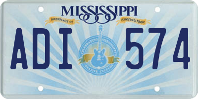 MS license plate ADI574