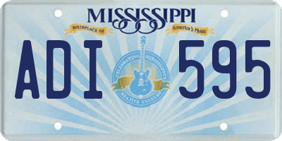 MS license plate ADI595