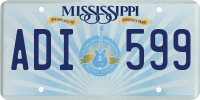 MS license plate ADI599