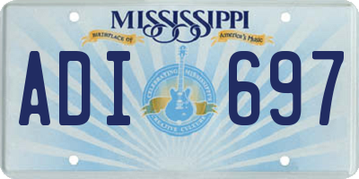 MS license plate ADI697