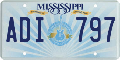 MS license plate ADI797