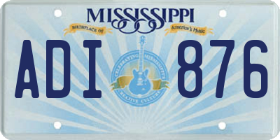 MS license plate ADI876
