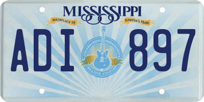 MS license plate ADI897