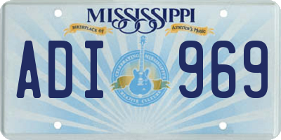 MS license plate ADI969