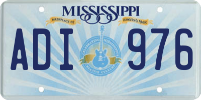 MS license plate ADI976