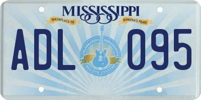 MS license plate ADL095