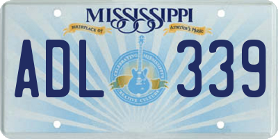 MS license plate ADL339