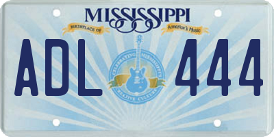 MS license plate ADL444