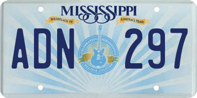 MS license plate ADN297