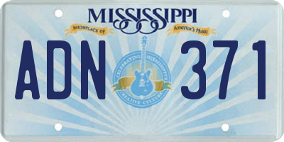 MS license plate ADN371