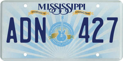 MS license plate ADN427