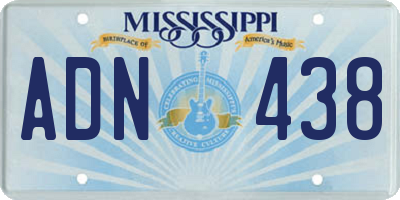 MS license plate ADN438