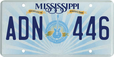 MS license plate ADN446