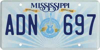 MS license plate ADN697