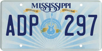 MS license plate ADP297