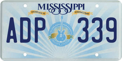 MS license plate ADP339