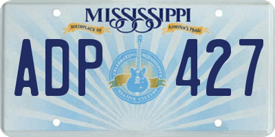 MS license plate ADP427