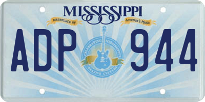 MS license plate ADP944