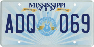 MS license plate ADQ069