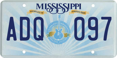 MS license plate ADQ097